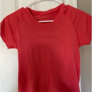 lululemon athletica dark coral Short Sleeve Seamless Tee